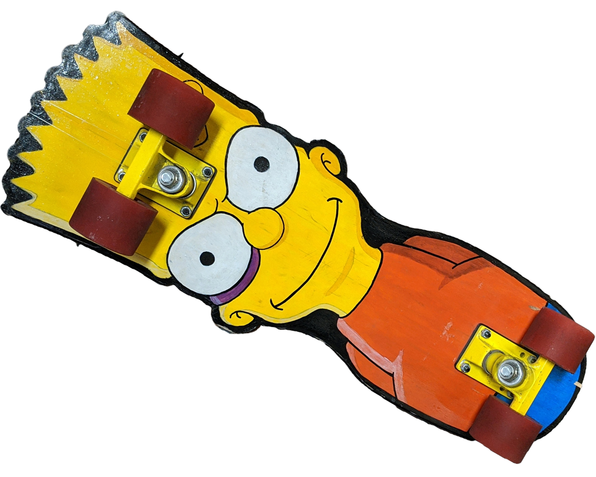 A custom skateboard