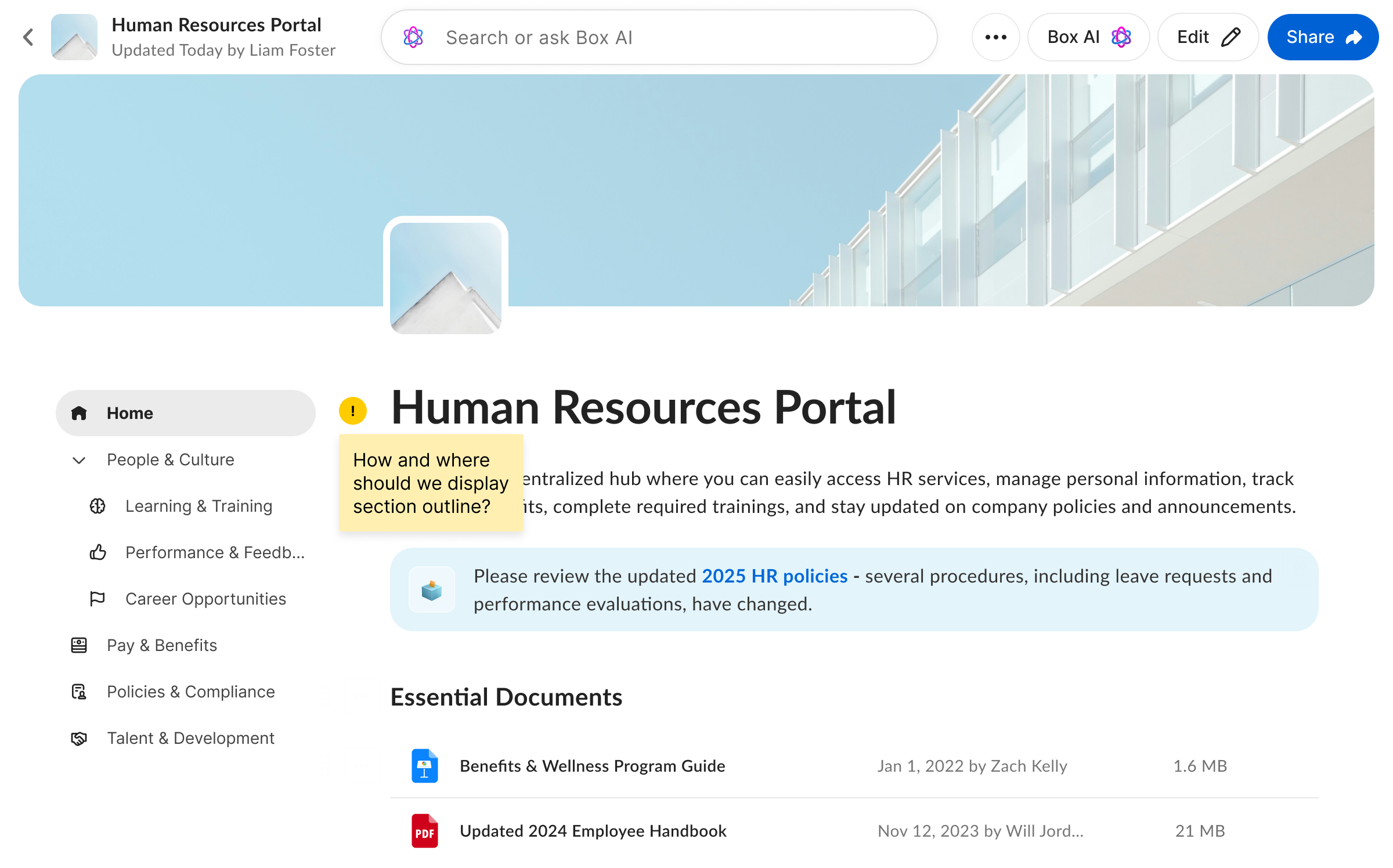 Unfinished solution for Pages